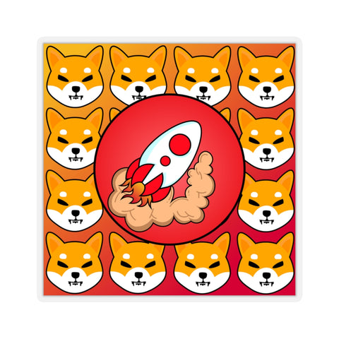 Shiba to the moon sticker